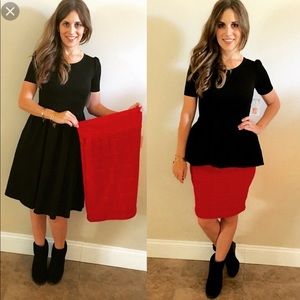 Graphic Design Pencil Skirt Cassie by Lularoe